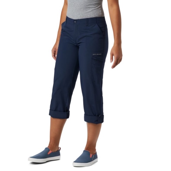 Women's PFG Aruba™ Roll Up Pants in Collegiate Navy Size 12 - Picture 4 of 12